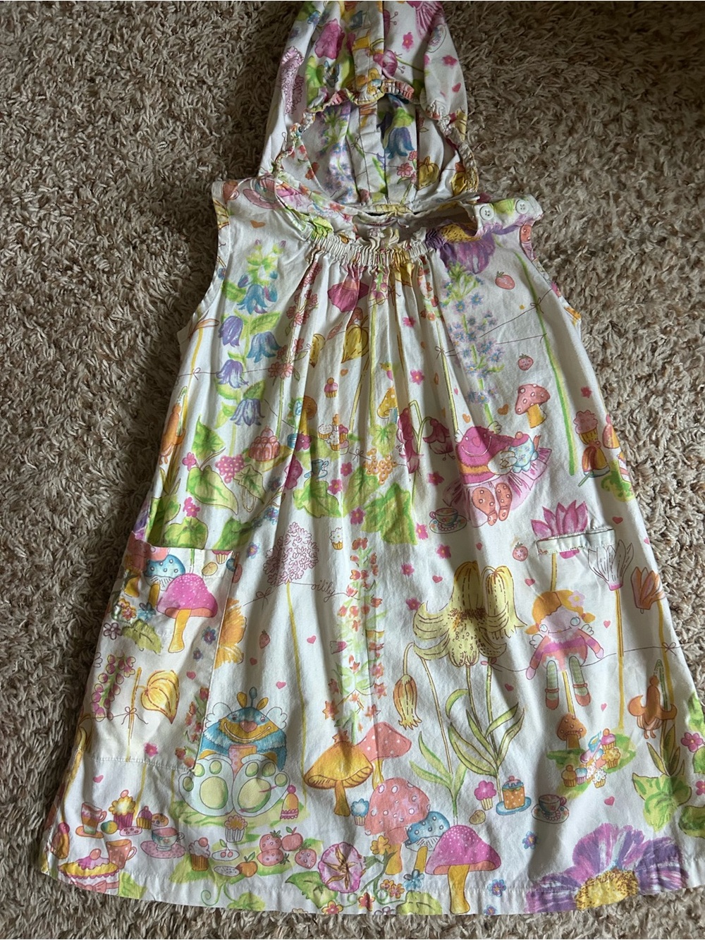 Oilily Fairy Dress w/detachable hood 116 5/6 whimsical dress VINTAGE